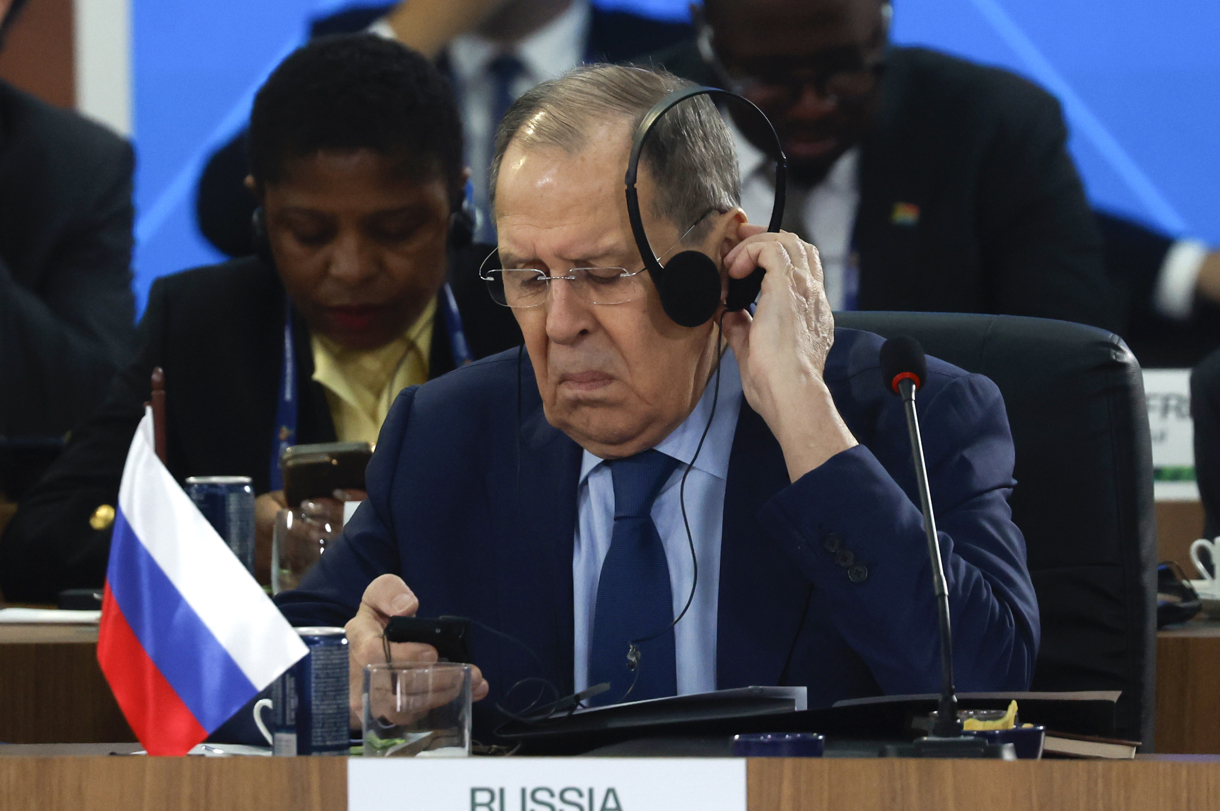 El canciller de Rusia, Serguéi Lavrov. (Foto de Antonio Lacerda de la agencia EFE)