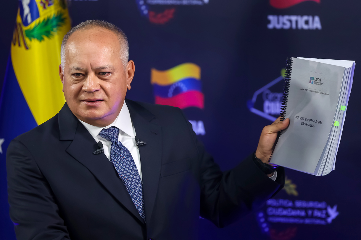 El ministro de Interior, Justicia y Paz de Venezuela, Diosdado Cabello. (Foto de archivo de Miguel Gutiérrez de la agencia EFE)