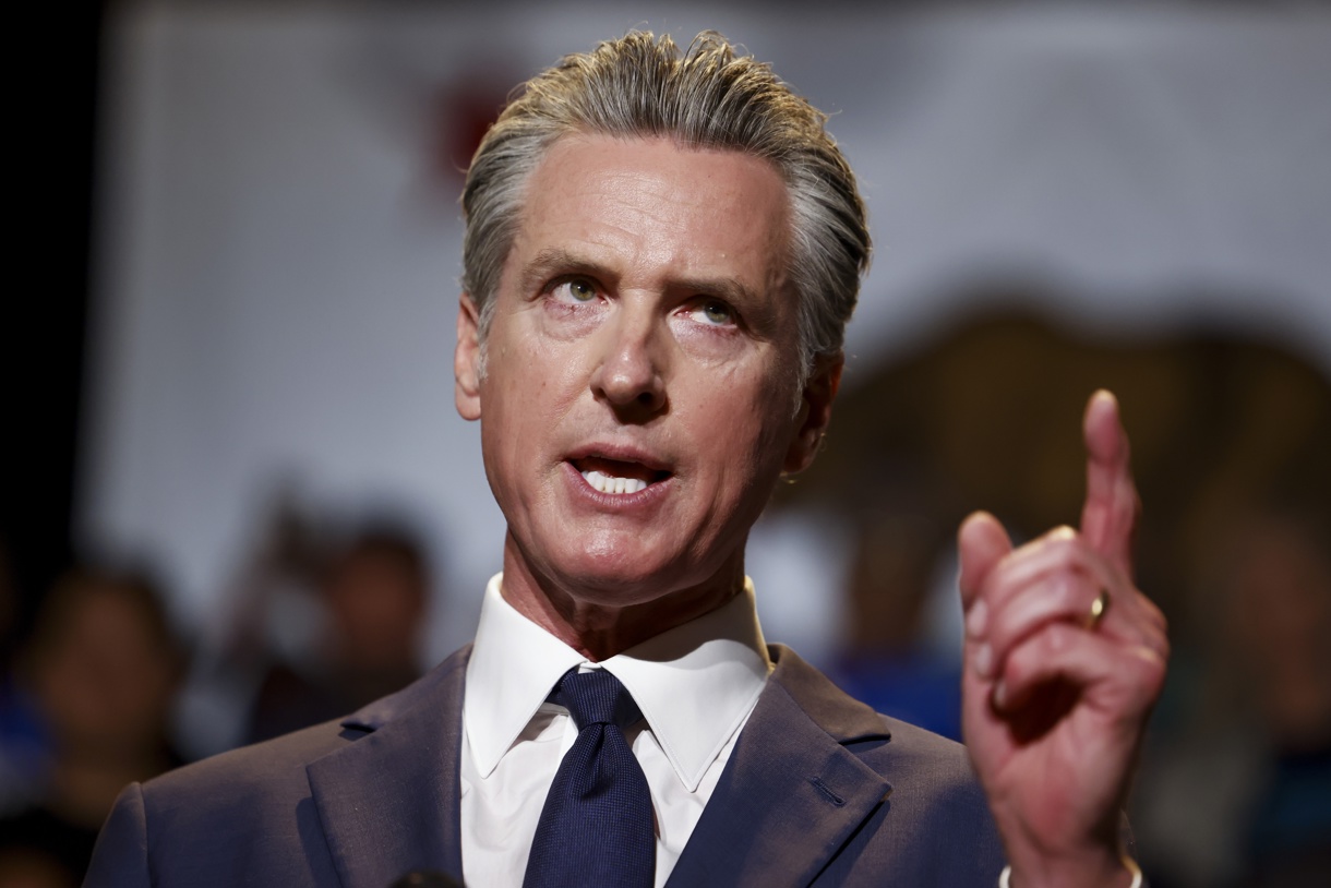 El gobernador demócrata de California, Gavin Newsom. (Foto de Caroline Brehman de la agencia EFE)