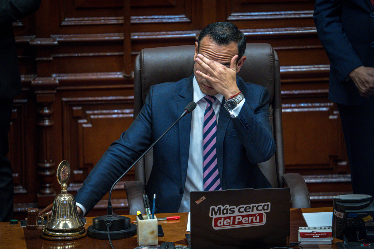 El presidente de Perú, José Jerí Oré. (Foto de John Reyes Mejía de la agencia EFE)