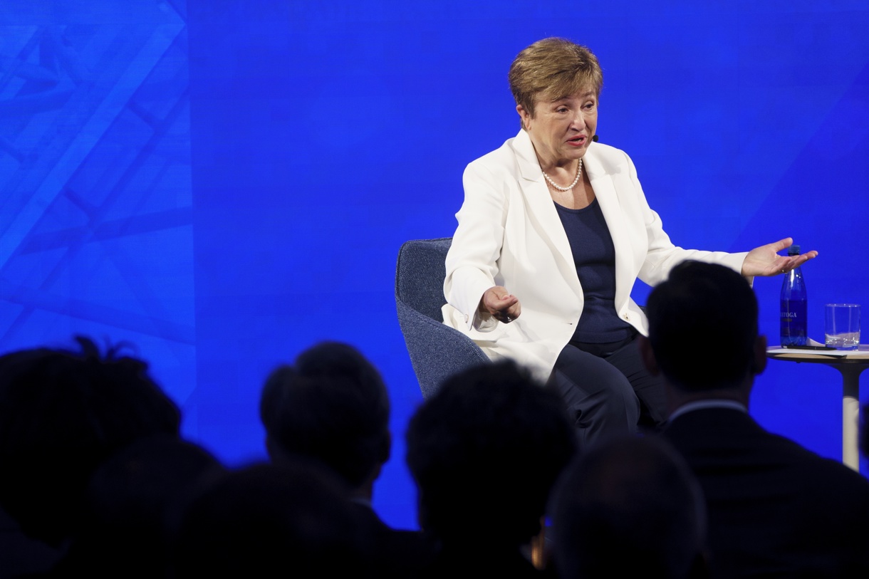 La directora gerente del FMI, Kristalina Georgieva. (Foto de Will Oliver de la agencia EFE/EPA)