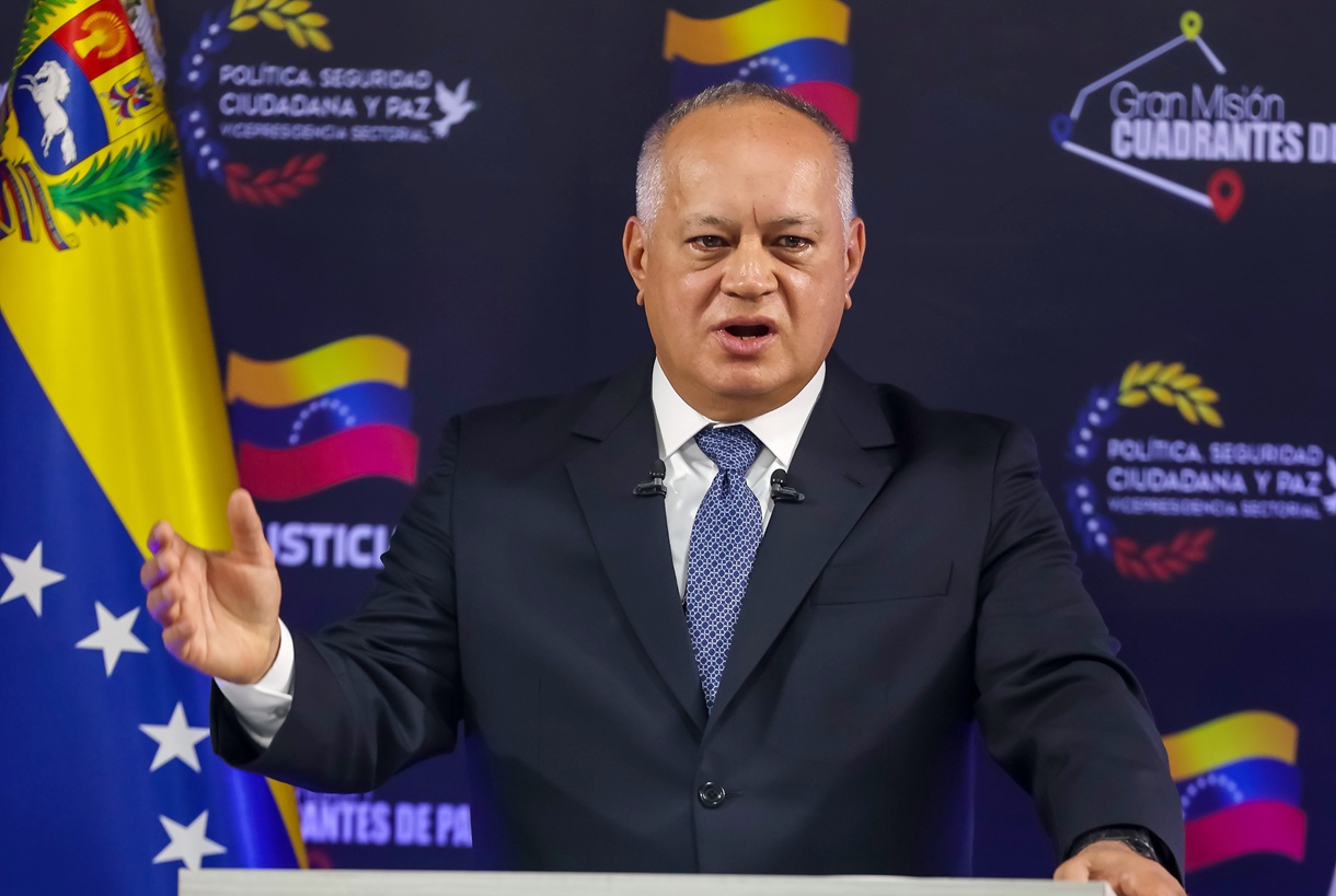 El ministro de Interior, Justicia y Paz, Diosdado Cabello. (Foto de archivo de Miguel Gutiérrez de la agencia EFE)