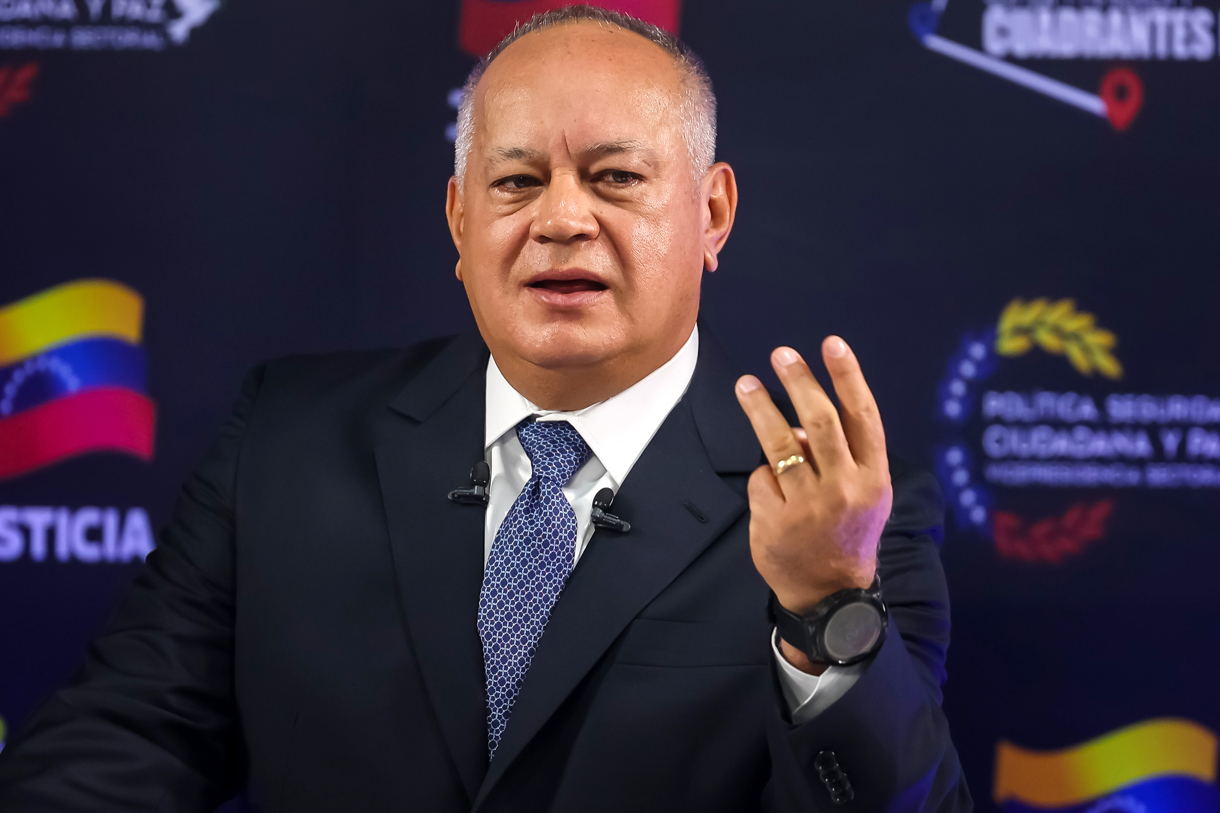 El ministro de Interior, Justicia y Paz de Venezuela, Diosdado Cabello. (Foto de Miguel Gutiérrez de la agencia EFE)