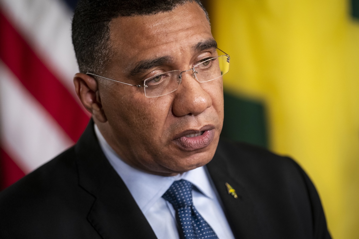 El primer ministro de Jamaica, Andrew Holness, en Washington DC (EUA). (Foto de archivo Sarah Silbiger de la agencia EFE)