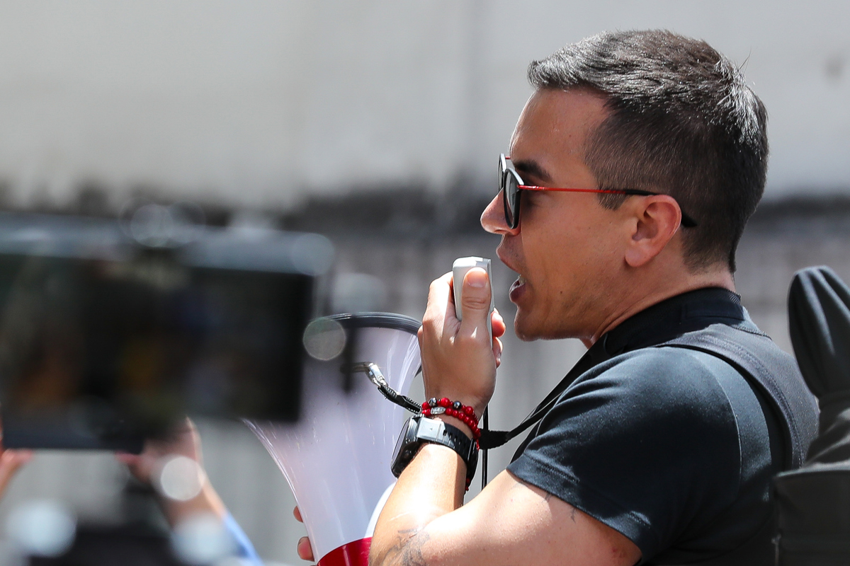 El presidente de Ecuador, Daniel Noboa, durante una movilización, en Quito (Ecuador). (Foto de archivo del 12 de agosto de José Jácome de la agencia EFE)
