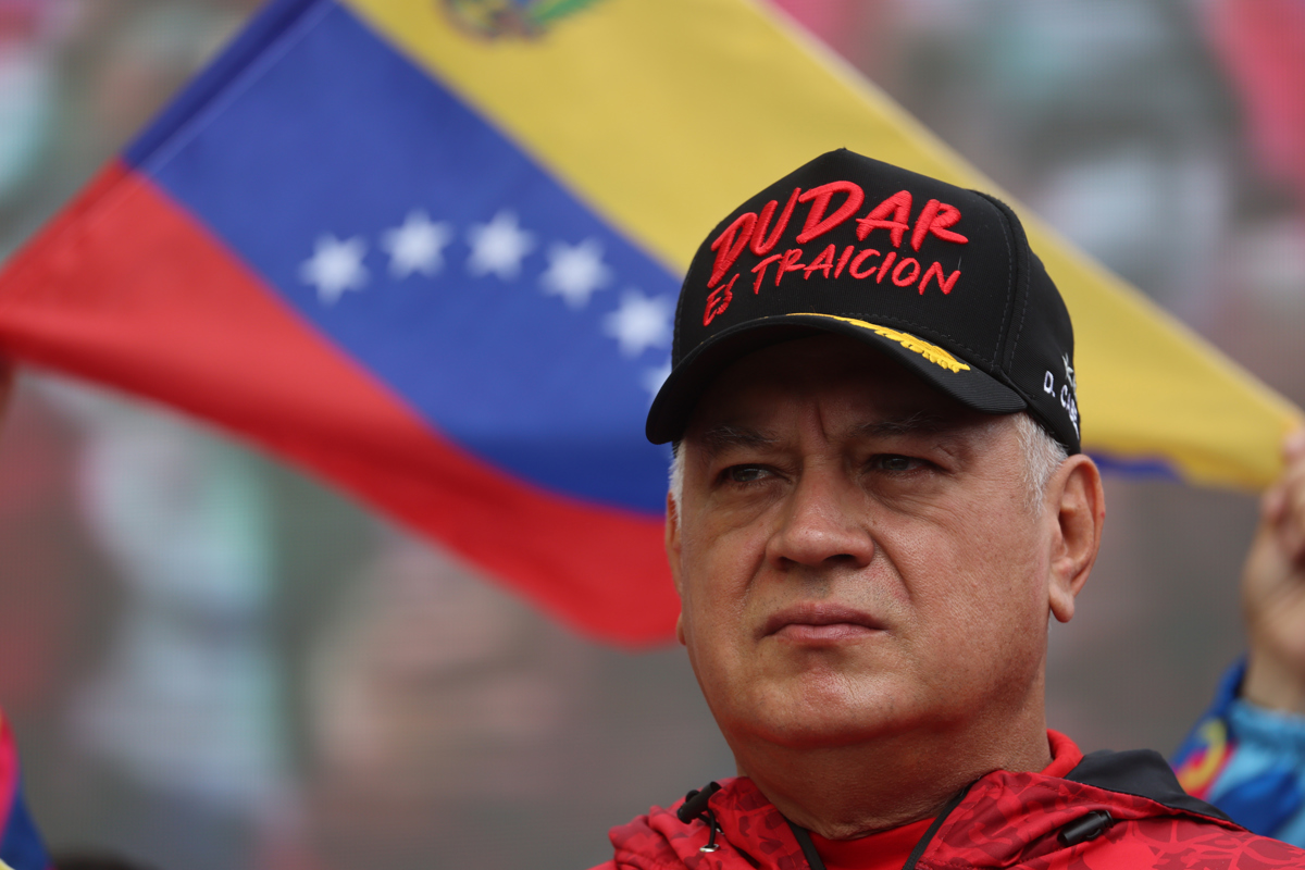 El secretario general del Partido Socialista Unido de Venezuela (PSUV), Diosdado Cabello Rondón. (Foto de Miguel Gutiérrez de la agencia EFE)