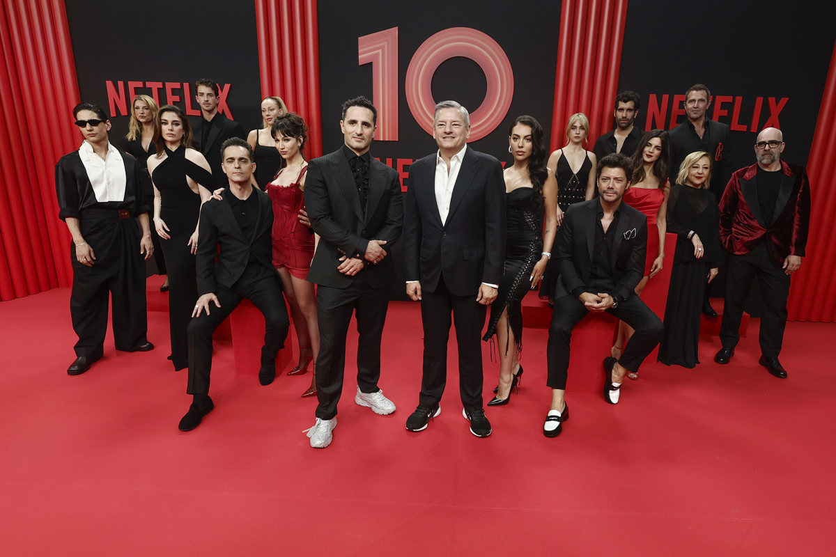 Fiesta de celebración del décimo aniversario de la plataforma Netflix en España en Madrid. (Foto de Sergio Pérez de la agencia EFE)