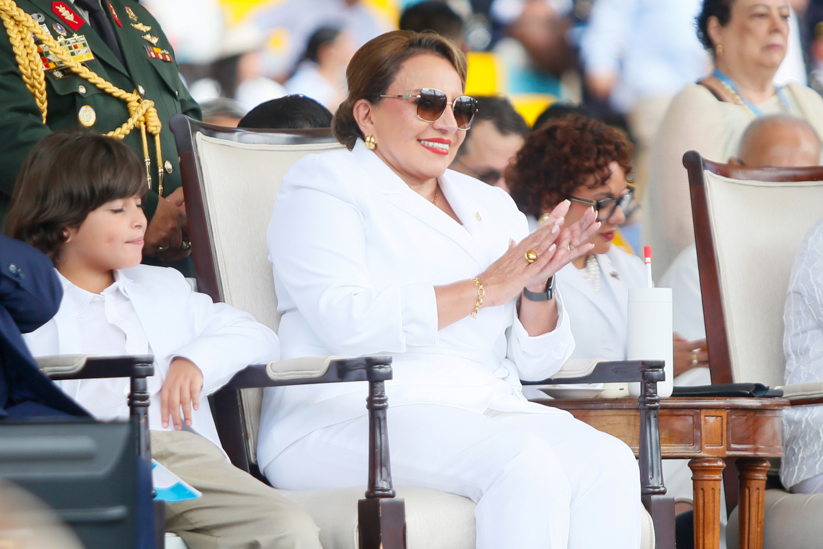 (Foto de archivo de la presidenta de Honduras, Xiomara Castro de STR de la agencia EFE)