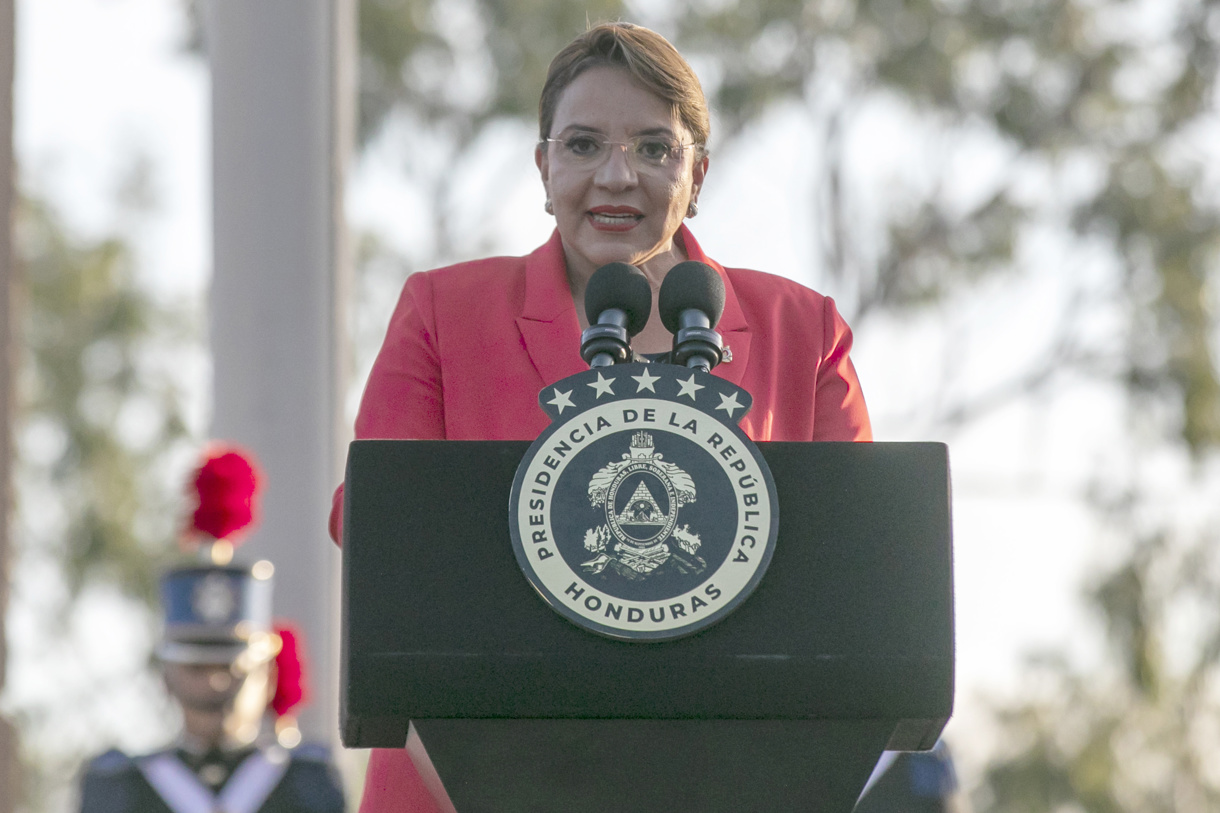 La presidenta de Honduras, Xiomara Castro. (Foto de archivo de STR de la agencia EFE)