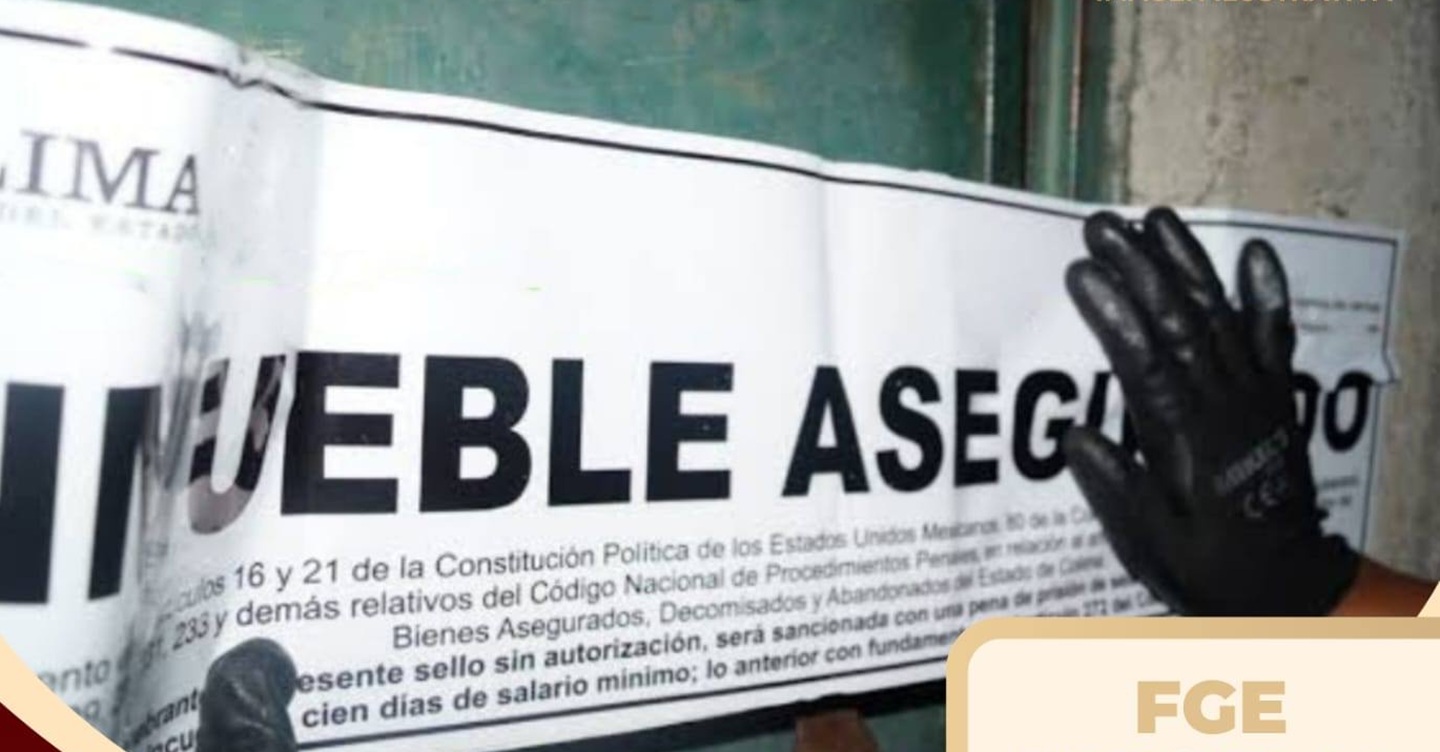 Imagen tomada de las redes sociales de la Fiscalía General del Estado de Colima (FGE), de una publicación donde da un reporte de acciones realizadas por la dependencia estatal.