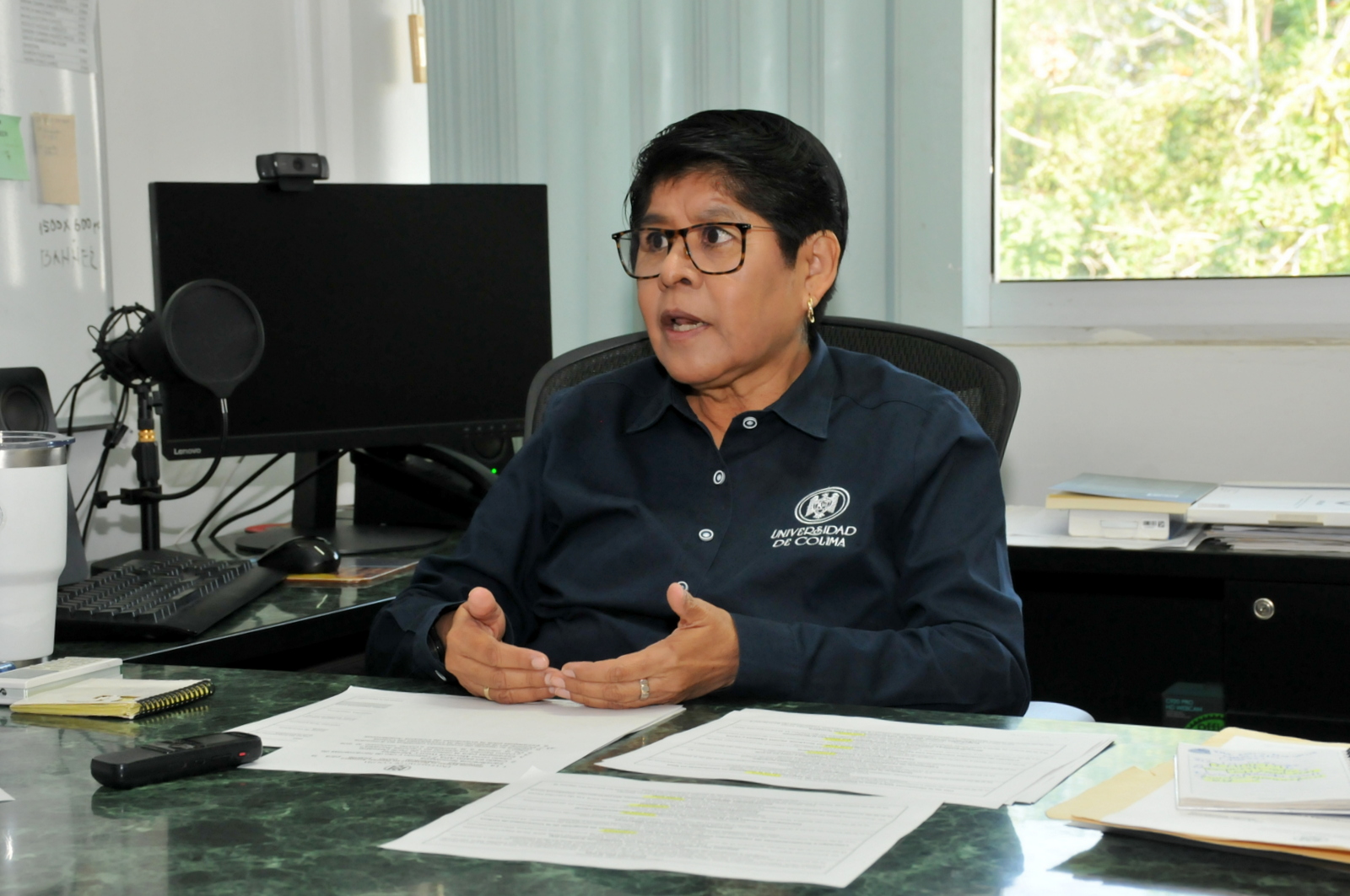 La Doctora Martha E. Chávez González, en una imagen de la Dirección General de Prensa de la UdeC.