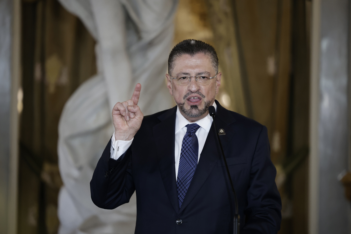 El presidente de Costa Rica, Rodrigo Chaves. (Foto de archivo de Jeffrey Arguedas de la agencia EFE)