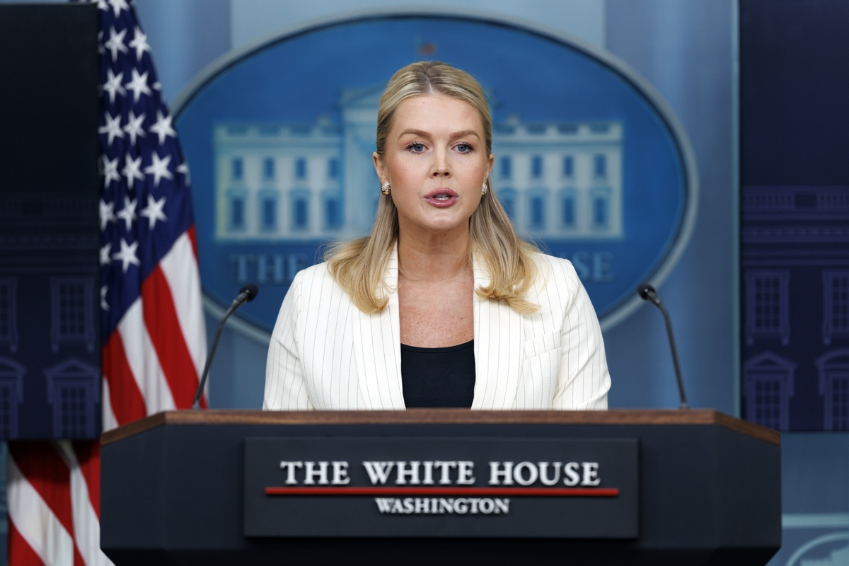 La secretaria de Prensa de la Casa Blanca, Karoline Leavitt. (Fotografía de archivo de Will Oliver de la agencia EFE/EPA)