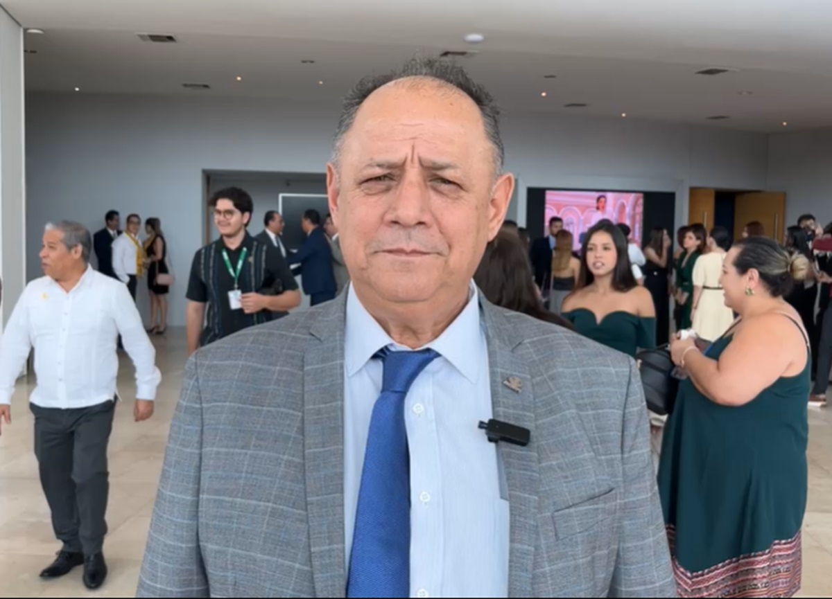 Captura de pantalla de un video de una entrevista realizada al presidente en Colima de Coparmex, Elías Martínez Delgadillo.