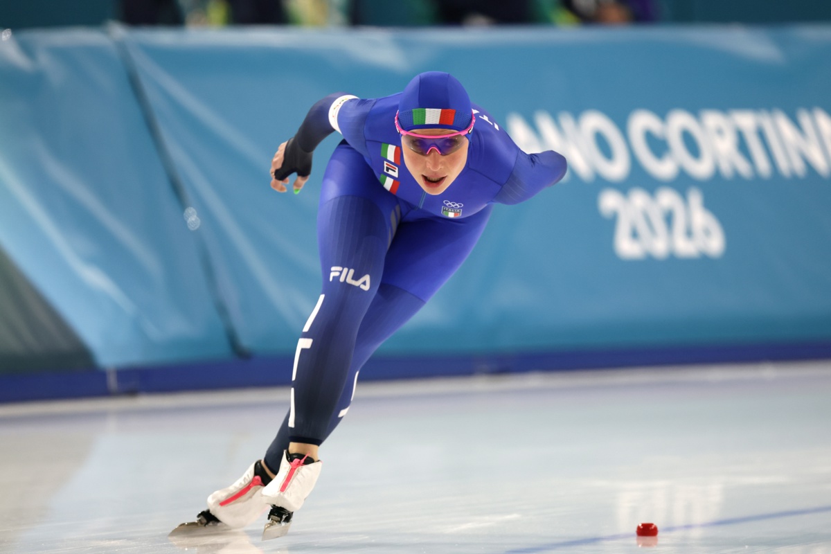La italiana Francesca Lollobrigida dobló su apuesta en estos Juegos Olímpicos de Invierno de Milán Cortina 2026. (Foto de Robert Ghement de la agencia EFE/EPA)