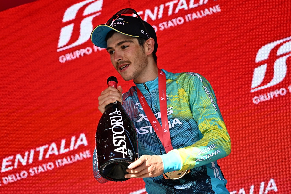 El ciclista italiano Christian Scaroni, del XDS Astana Team. (Foto de archivo de Luca Zennaro de la agencia EFE)