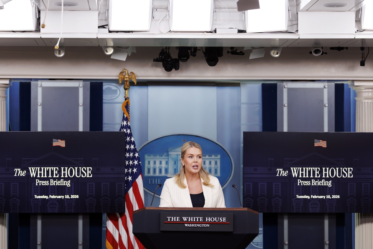 La portavoz de la Casa Blanca, Karoline Leavitt. (Fotografía de archivo de Will Oliver de la agencia EFE/EPA)