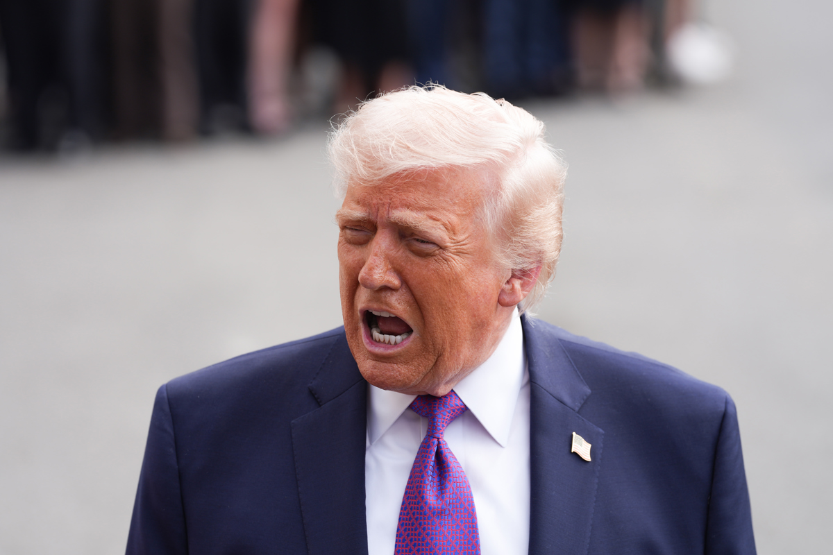 El presidente de Estados Unidos, Donald Trump, habla este miércoles en Washington (Estados Unidos). (Foto de Octavio Guzmán de la agencia EFE)