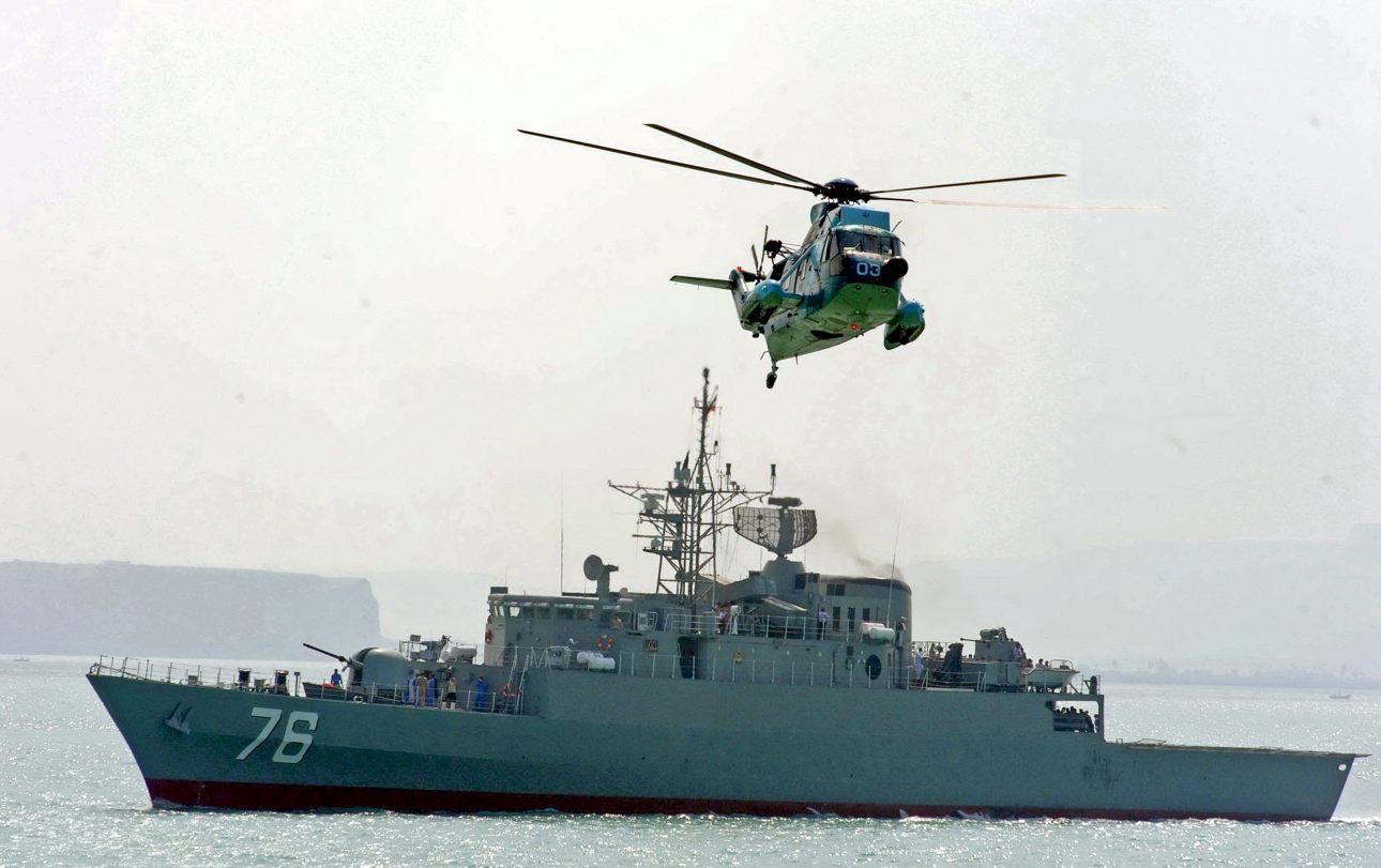 Navío destructor iraní. (Fotografía de archivo de Str de la agencia EFE)