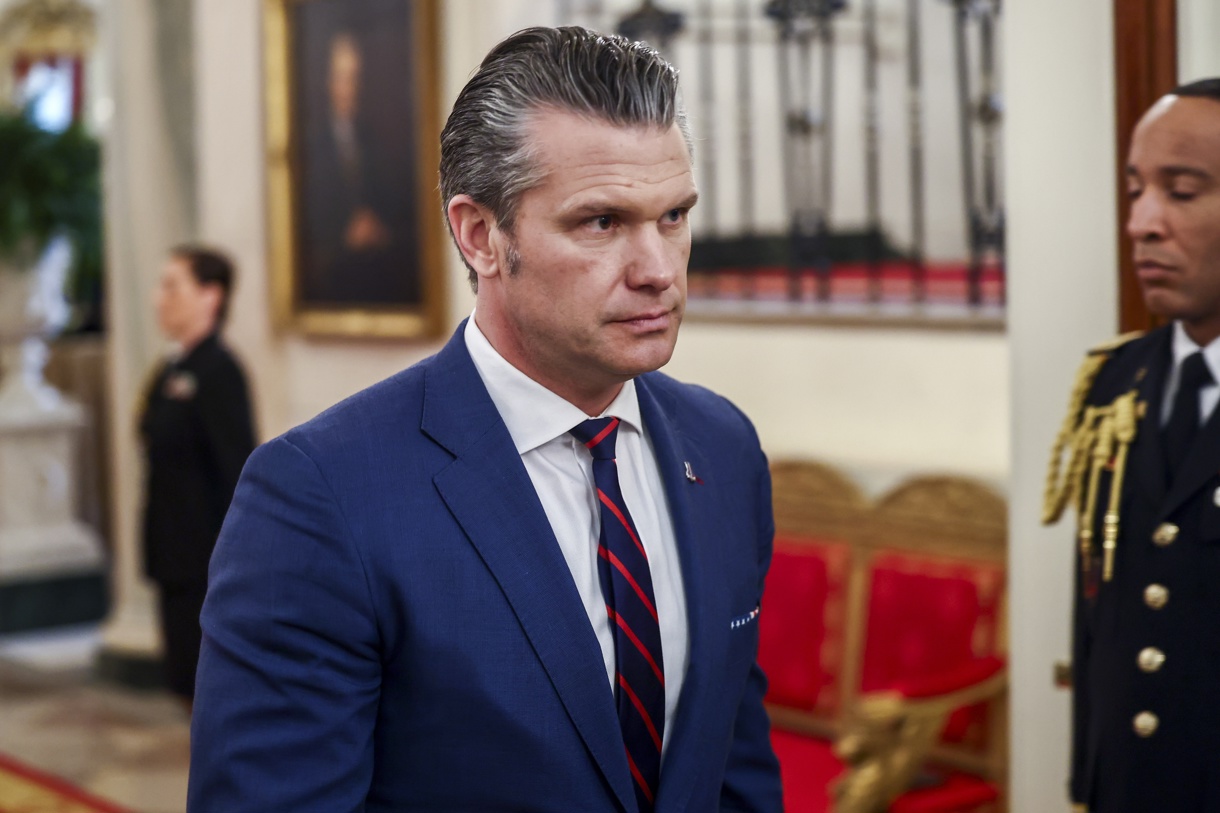 El secretario de Defensa de Estados Unidos, Pete Hegseth, en Washington, DC, EUA. (Fotografía de Jim Lo Scalzo de la agencia EFE)