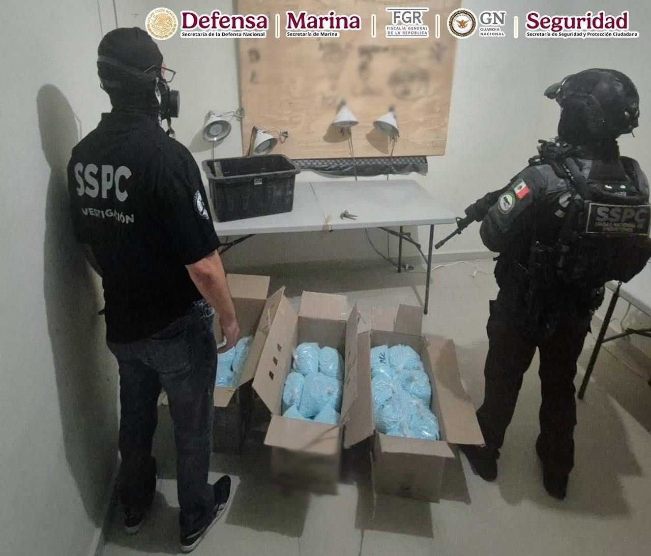 Foto proporcionada por el Gabinete de Seguridad del Gobierno de México.